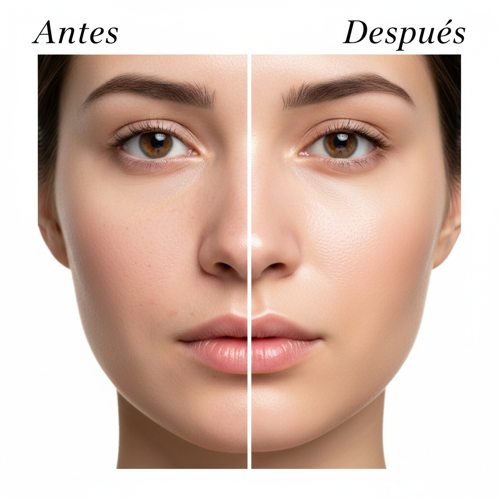 Limpiador Facial - Antes y después